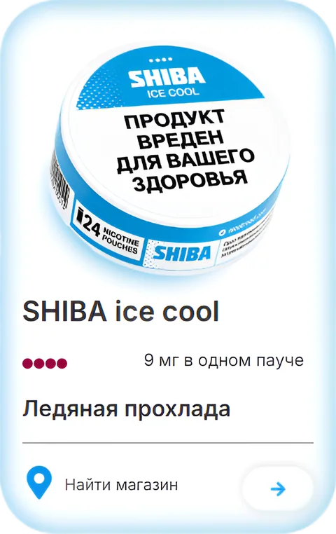 SHIBA ice cool — Ледяная прохлада